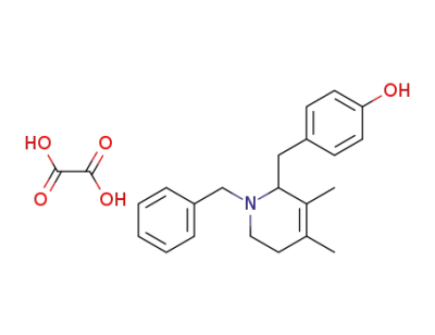 1-benzyl-2-(p-hydroxy)benzyl-3,4-dimethyl-1,2,5,6-tetrahydropyridine oxalate