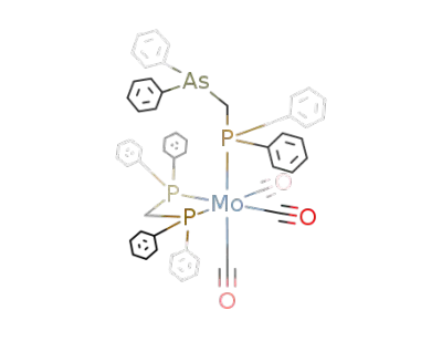 fac-{bis(diphenylphosphino)methane}tricarbonyl{((diphenylarsino)methyl)diphenylphosphane}molydenum
